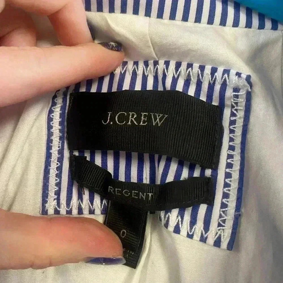 J.Crew regent pinstriped blazer 0 - Picture 2 of 4